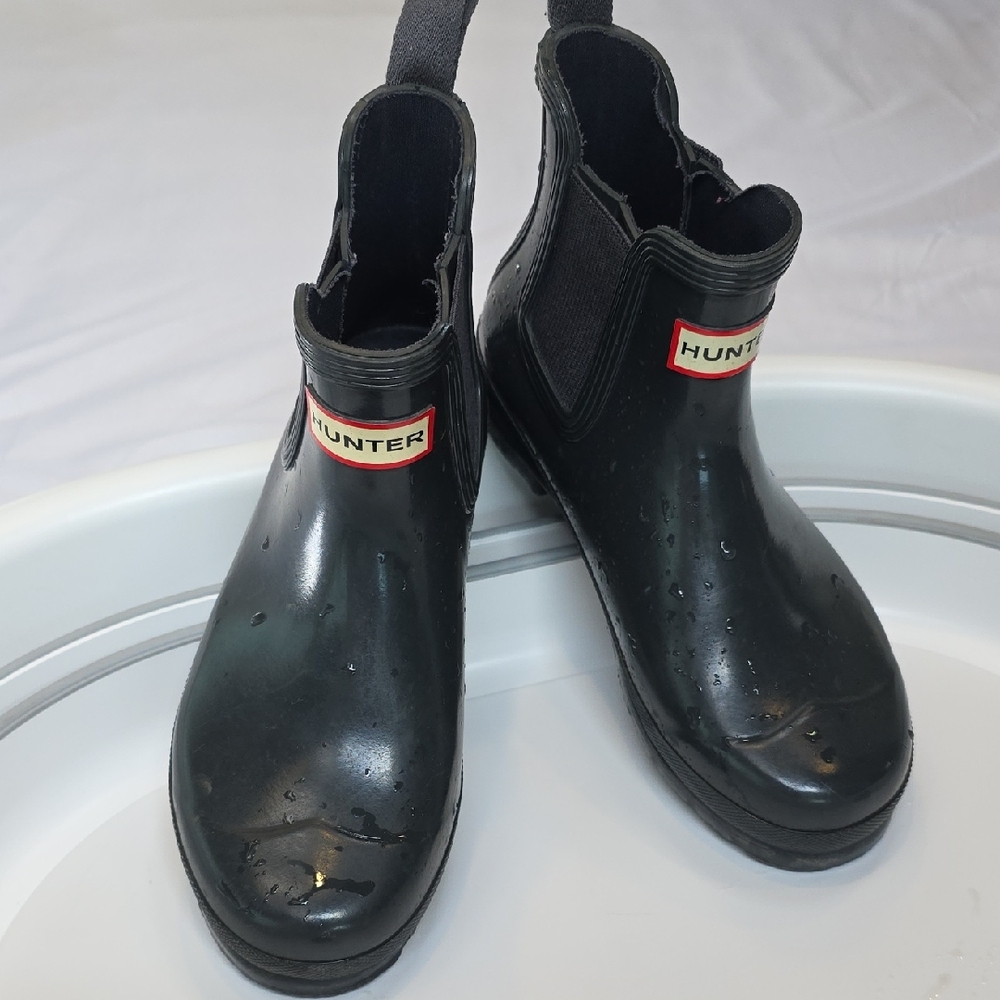 Hunter Original Glossy Chelsea Rain Boots Women's 7